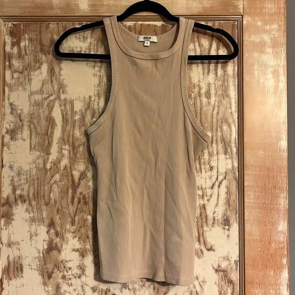 Agolde Rayne High-Neck Rib-Knit Tank - S - Picture 5 of 8